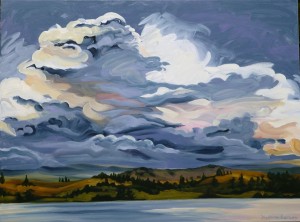 Storm Over Lake Nisconlith 48x36  