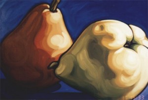 2 Pears 48x36 