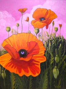 Orange Poppies 36x48”